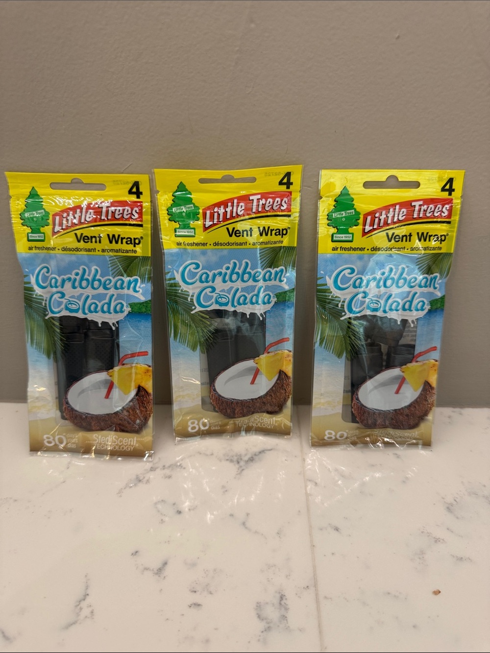Caribbean Colada scented vent wraps